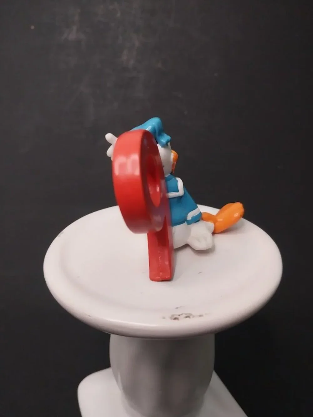 Vintage Donald Duck Disney Cake Decoration Topper 9th Birthday Figure